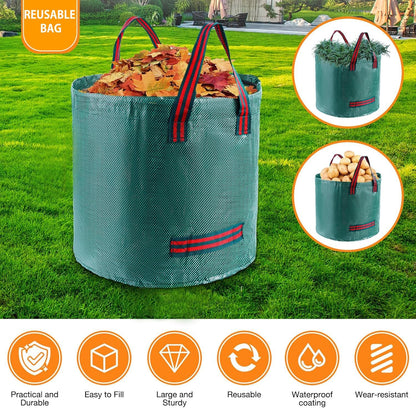 2-in-1 Thatch Rake with Dual Different Tines - Dethatcher Rake for Lawns, Versatile Lawn Rake for Thatch Removal and Soil Care, Heavy Duty Garden Rake Includes Reusable Waste Bag & Gloves