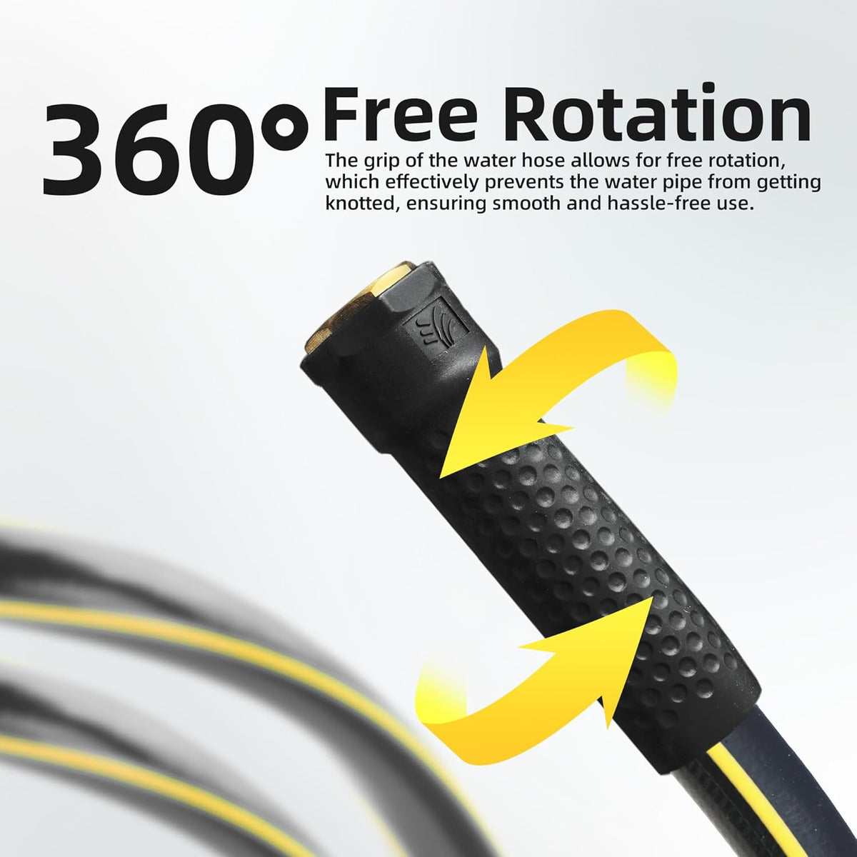 Solution4Patio Short Leader Green Garden Hose 3/4 in. x 12 ft. -Kink Free, Leakproof, Brass Aluminum Male/Female Fittings -Heavy Duty Durable Flexible Lightweight Water Pipe for Household & Commercial