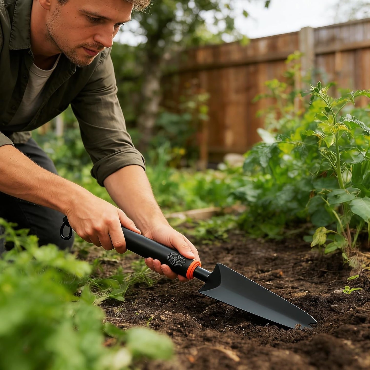 Hand Hoe, Mini Weeder Hoes for Gardening Digging Tool Two Head Hoe Manual Weeders Digging Tools Double Hoe Cultivator for Yard and Garden