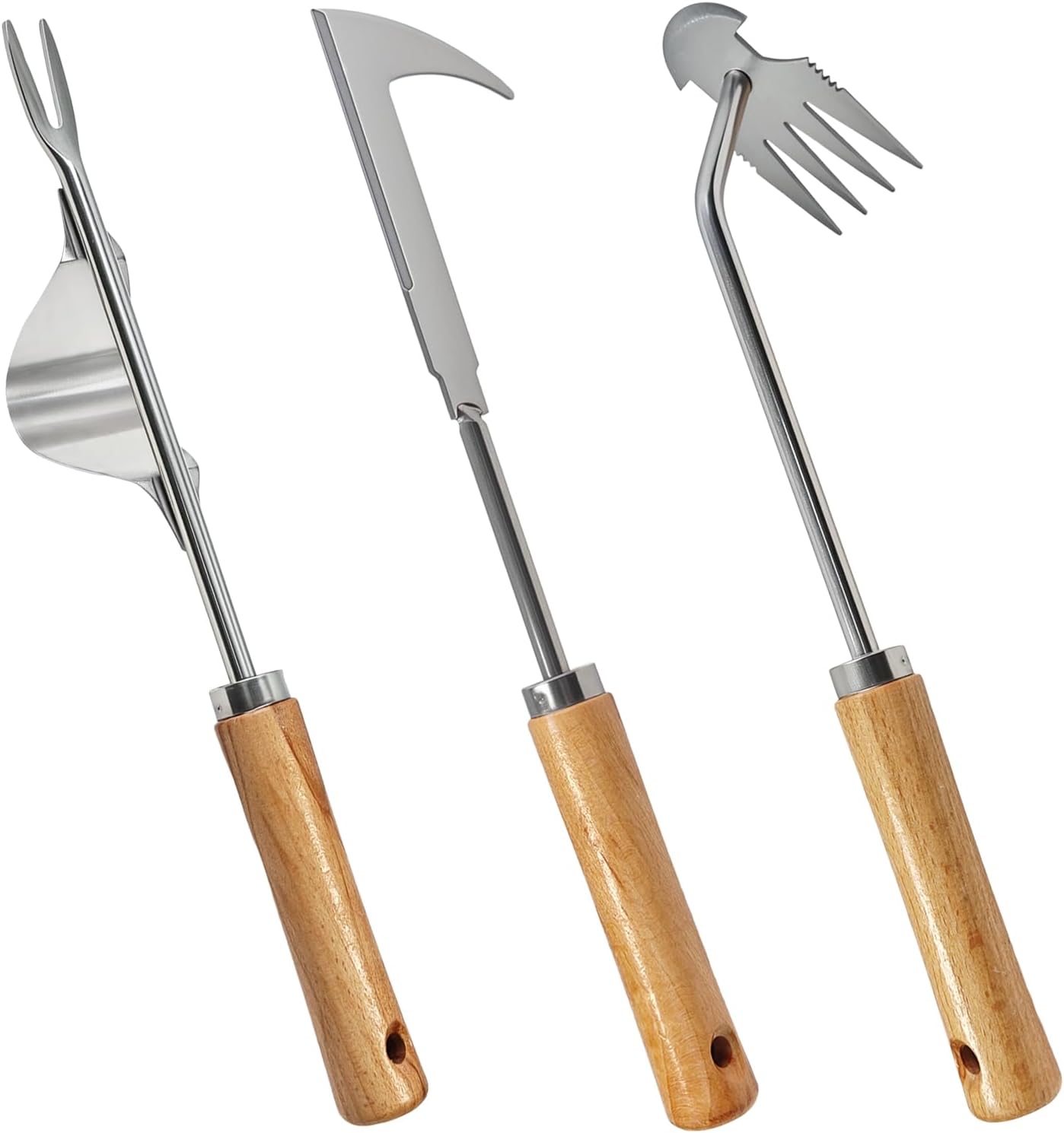 Hand Hoe, Mini Weeder Hoes for Gardening Digging Tool Two Head Hoe Manual Weeders Digging Tools Double Hoe Cultivator for Yard and Garden