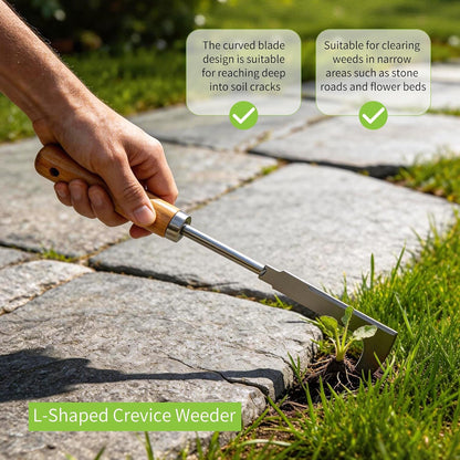 Hand Hoe, Mini Weeder Hoes for Gardening Digging Tool Two Head Hoe Manual Weeders Digging Tools Double Hoe Cultivator for Yard and Garden
