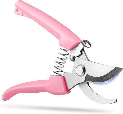 Flower Scissors, Premium Flower Cutter, Pruning Shears for Gardening-Pink