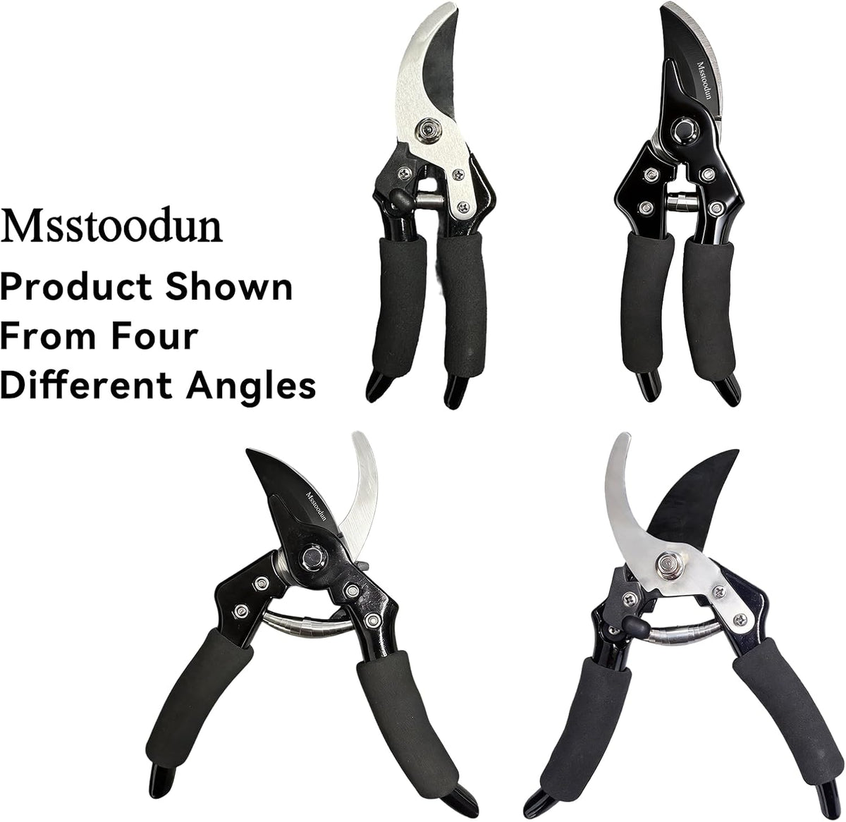 Garden Pruning Shears with Sharp SK5 Blade, Bypass Pruner with 5/8-Inch Cut Capacity, Plant Clippers for Roses, Shrubs & Small Branches