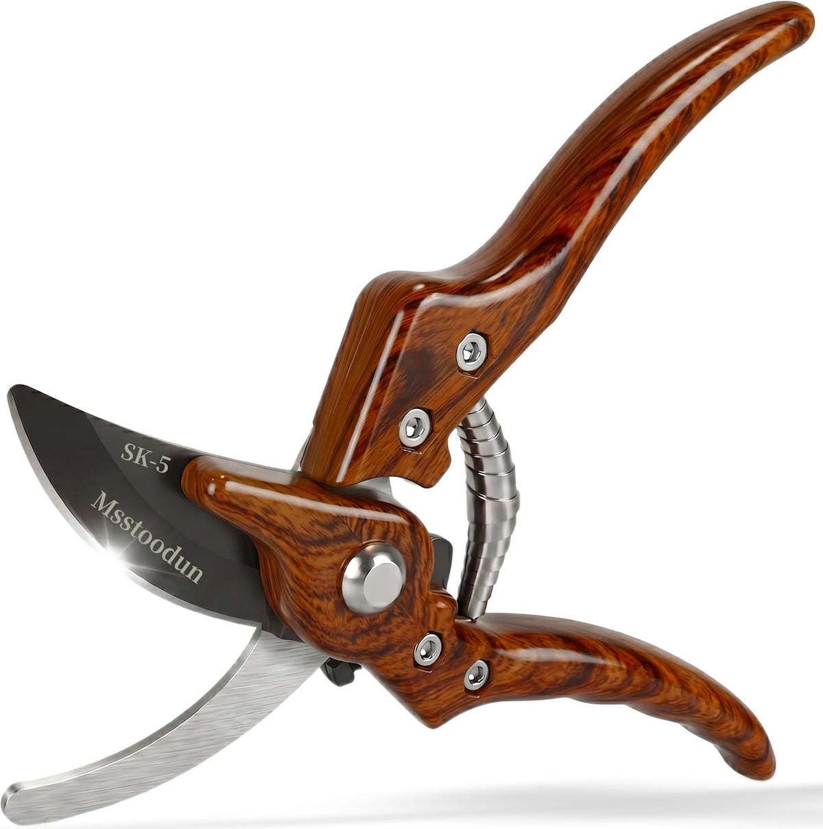 Garden Pruning Shears with Sharp SK5 Blade, Bypass Pruner with 5/8-Inch Cut Capacity, Plant Clippers for Roses, Shrubs & Small Branches