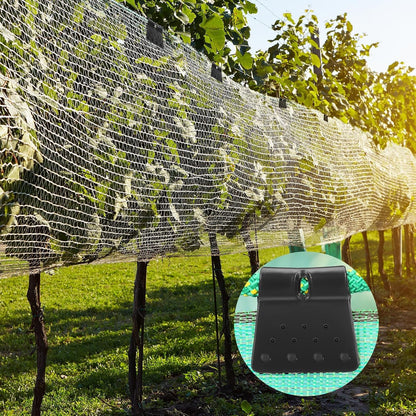 250 Pcs Bird Netting Mounting Clips Butterfly Shape Reusable Plastic Black Fabric Net Fixing Clips for Garden Anti, Make Installing Bird Netting Easy and Fast