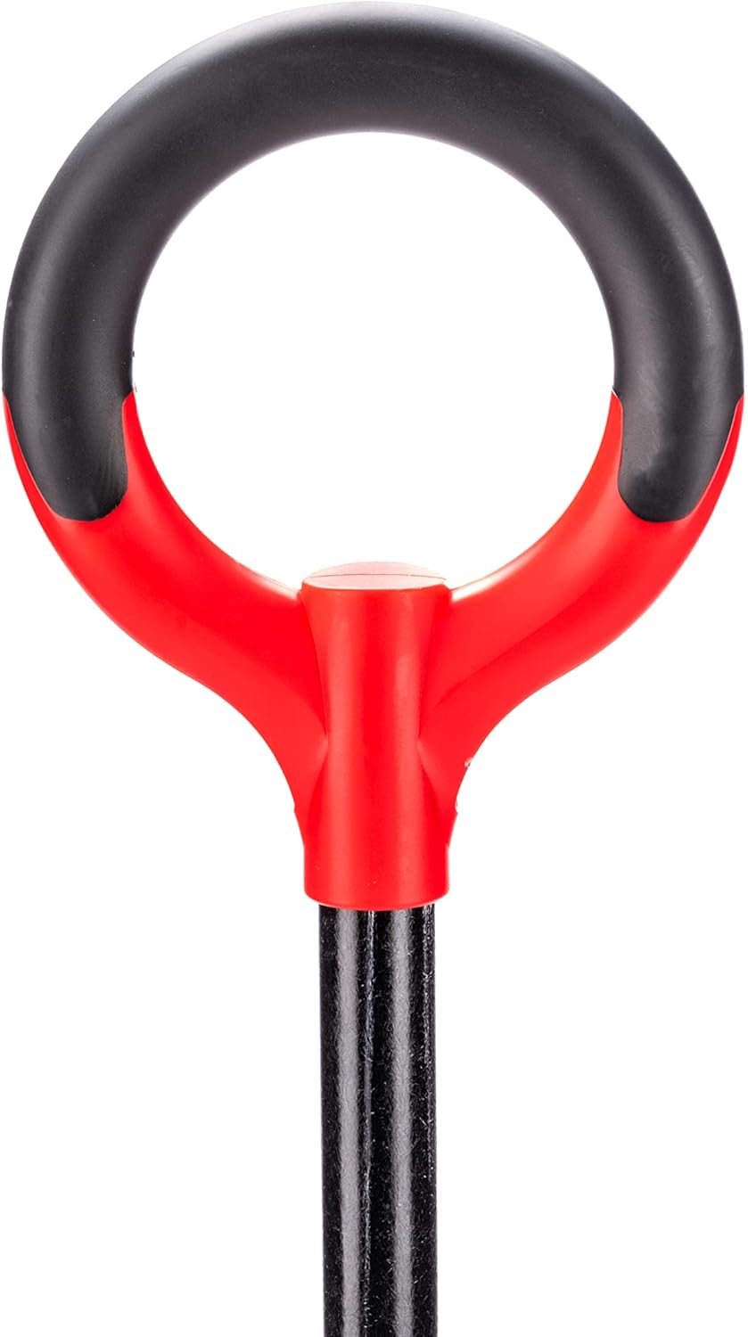 25311 Pro-Lite Ergonomic Carbon Steel Digging Fork, Red