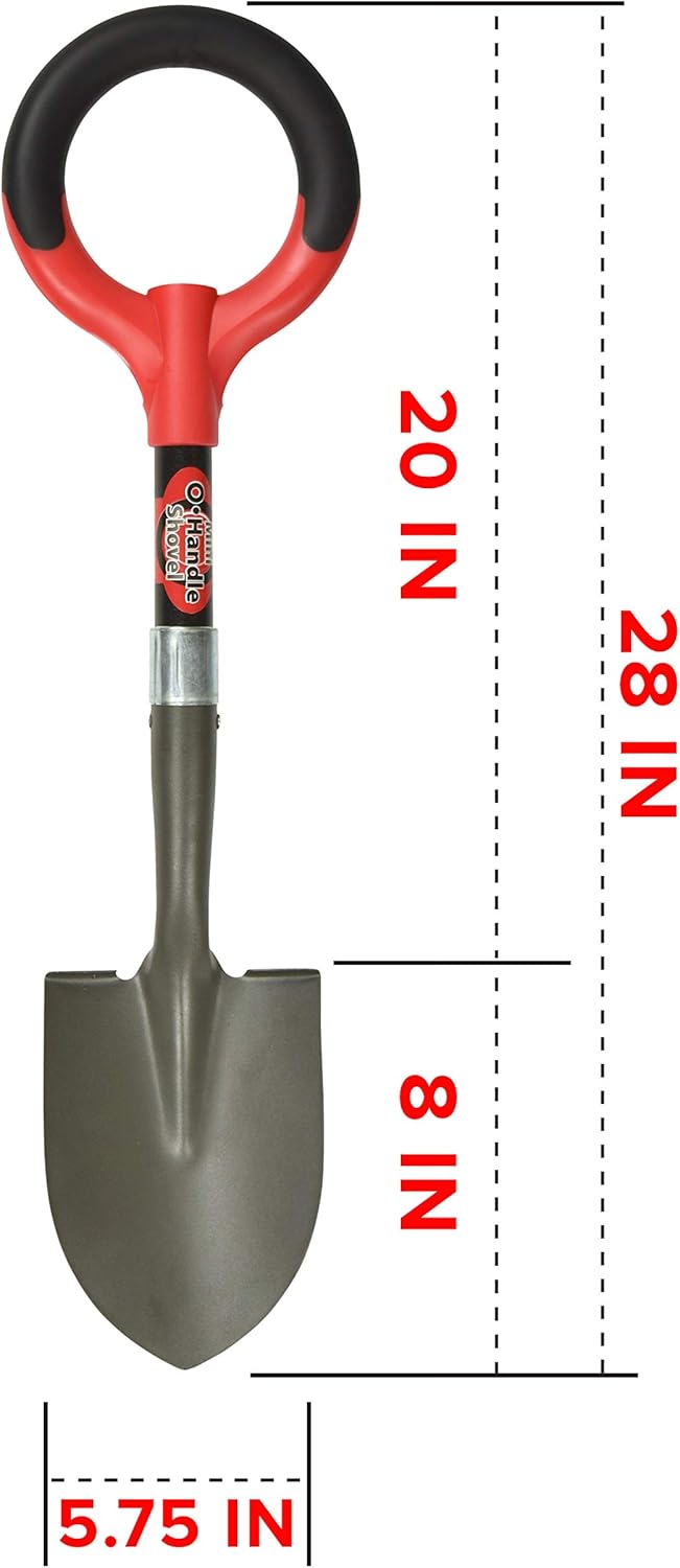 25311 Pro-Lite Ergonomic Carbon Steel Digging Fork, Red