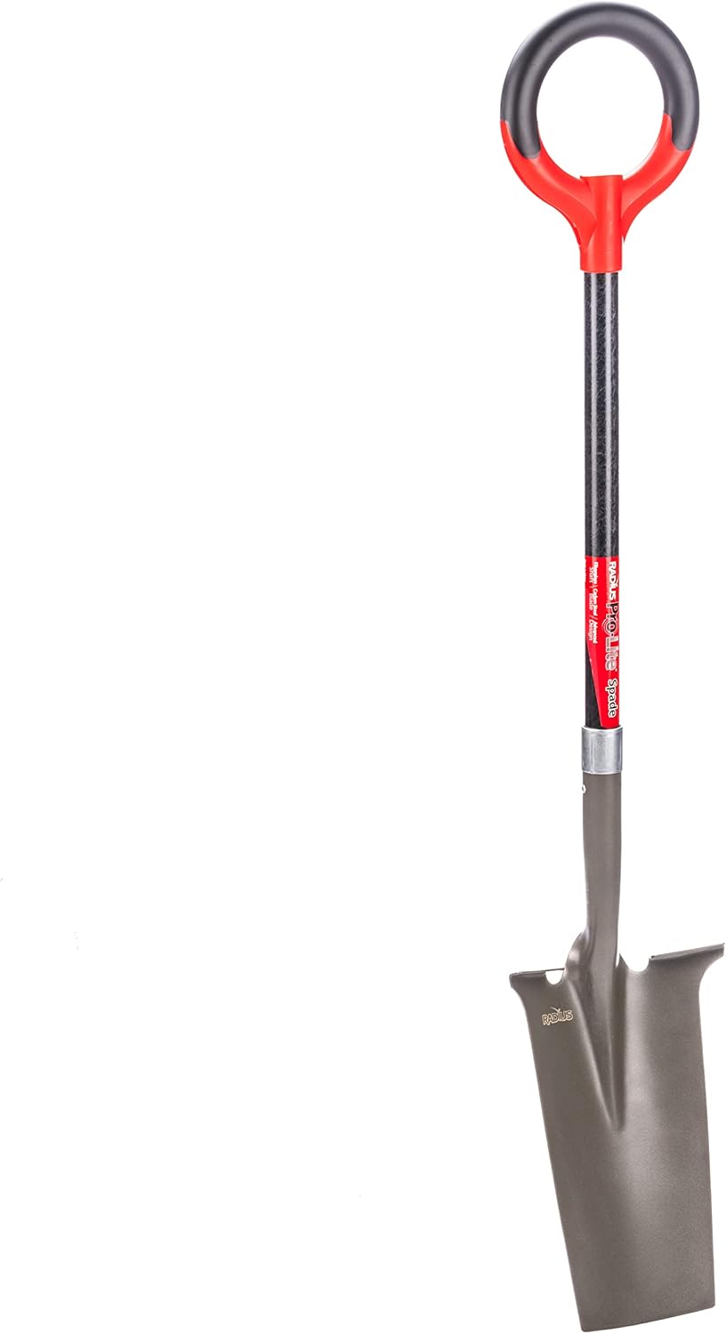 25311 Pro-Lite Ergonomic Carbon Steel Digging Fork, Red