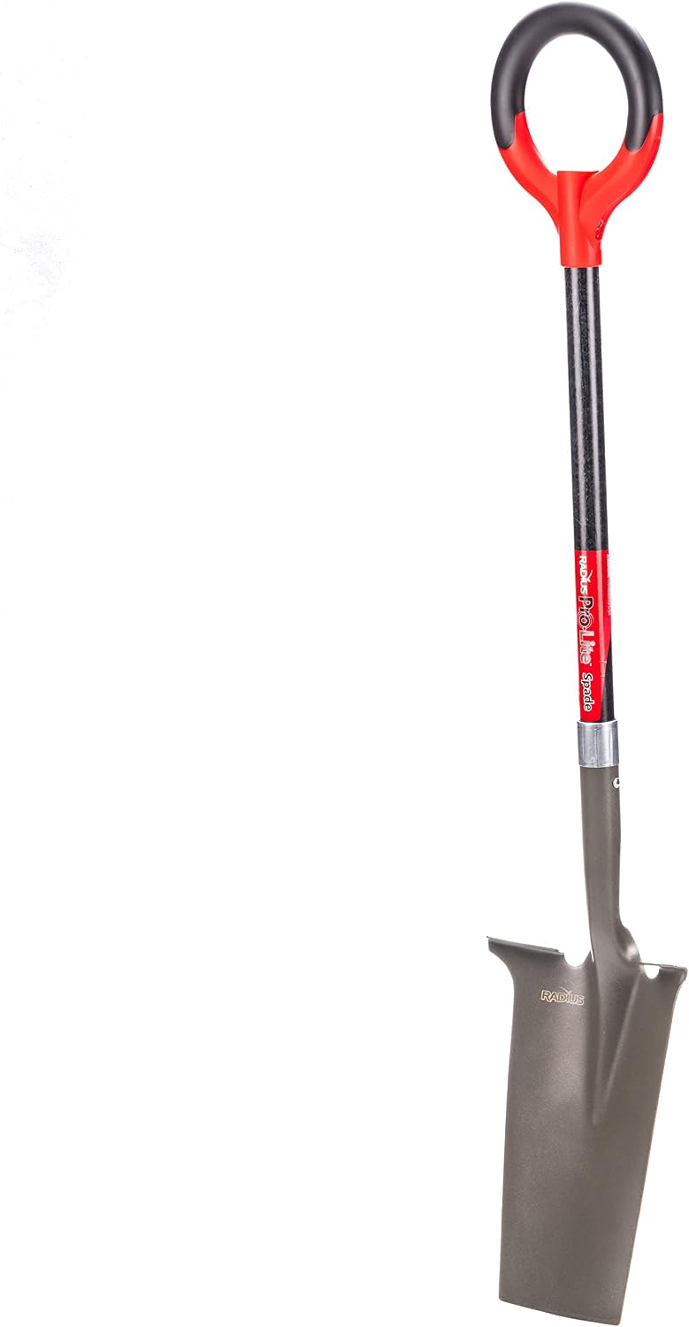 25311 Pro-Lite Ergonomic Carbon Steel Digging Fork, Red