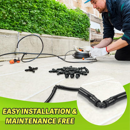 230 Pcs 1/4 Inch Drip Irrigation Fittings Kit, 1/4" Dripline Complete Barbed Connectors- Nozzles, Micro Drips, Nozzle Tees, Single Barbs, Couplers, Tees, Valves, Elbows, Plugs, Crosses, Stakes
