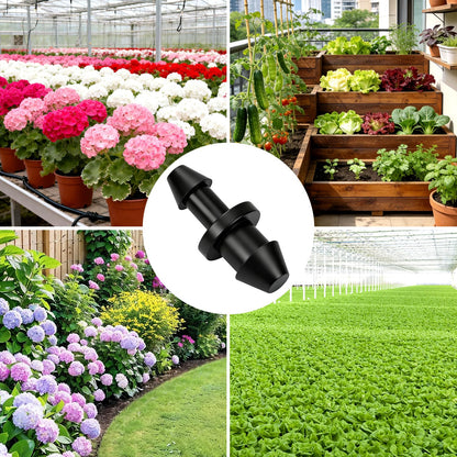 230 Pcs 1/4 Inch Drip Irrigation Fittings Kit, 1/4" Dripline Complete Barbed Connectors- Nozzles, Micro Drips, Nozzle Tees, Single Barbs, Couplers, Tees, Valves, Elbows, Plugs, Crosses, Stakes