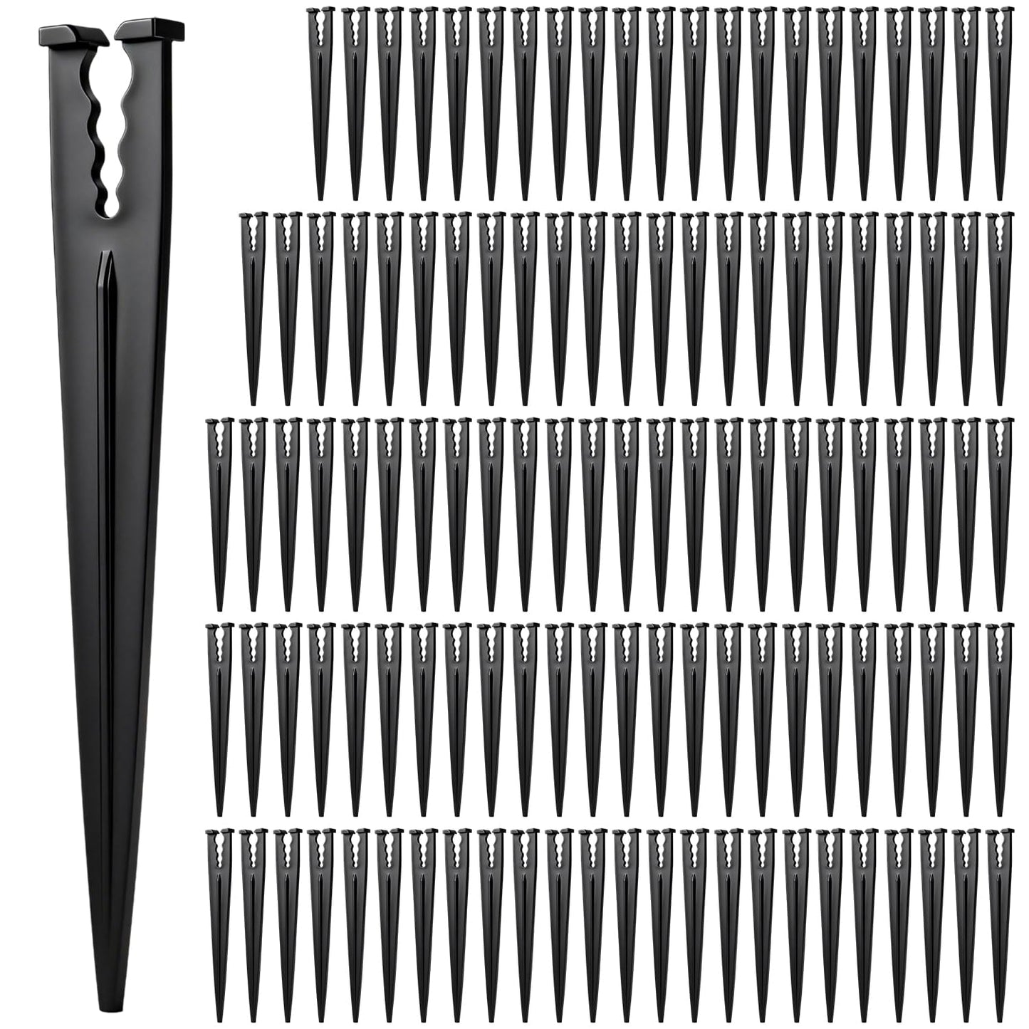 230 Pcs 1/4 Inch Drip Irrigation Fittings Kit, 1/4" Dripline Complete Barbed Connectors- Nozzles, Micro Drips, Nozzle Tees, Single Barbs, Couplers, Tees, Valves, Elbows, Plugs, Crosses, Stakes