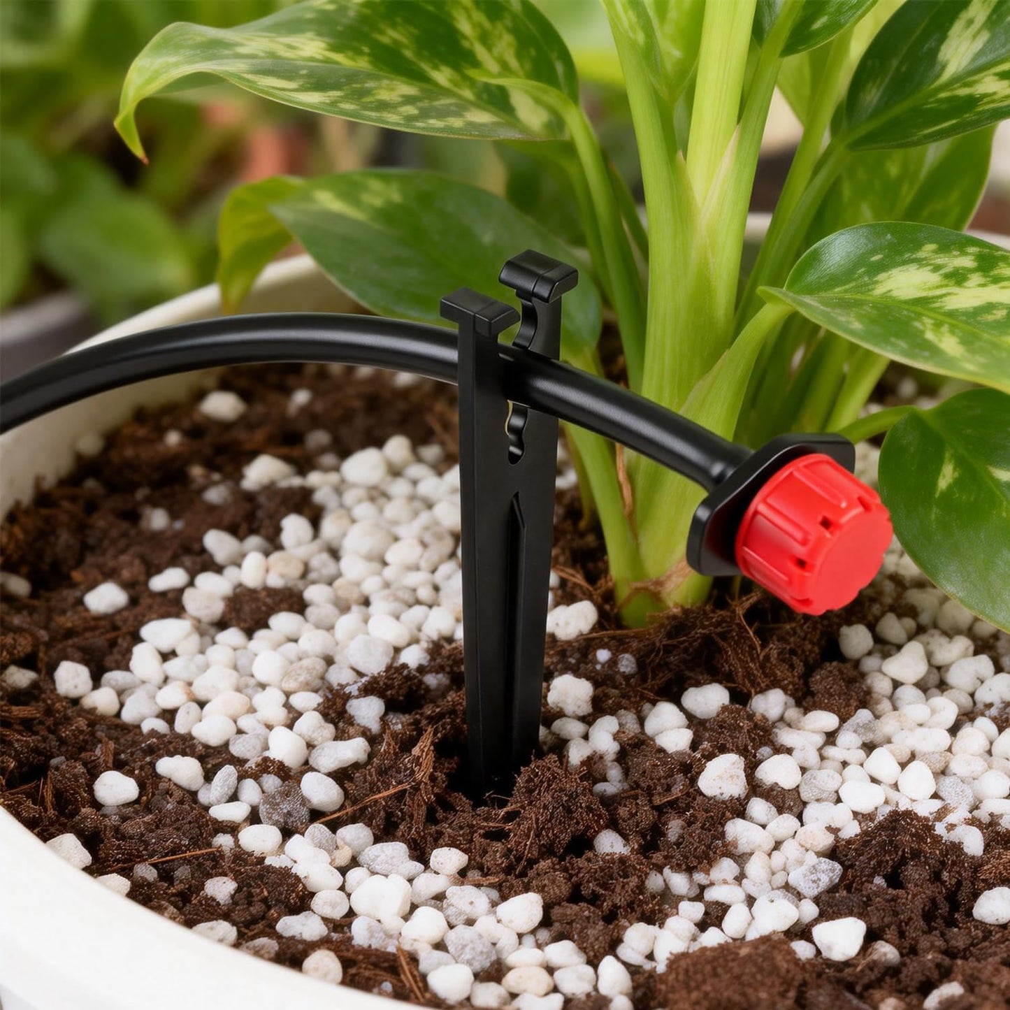 230 Pcs 1/4 Inch Drip Irrigation Fittings Kit, 1/4" Dripline Complete Barbed Connectors- Nozzles, Micro Drips, Nozzle Tees, Single Barbs, Couplers, Tees, Valves, Elbows, Plugs, Crosses, Stakes