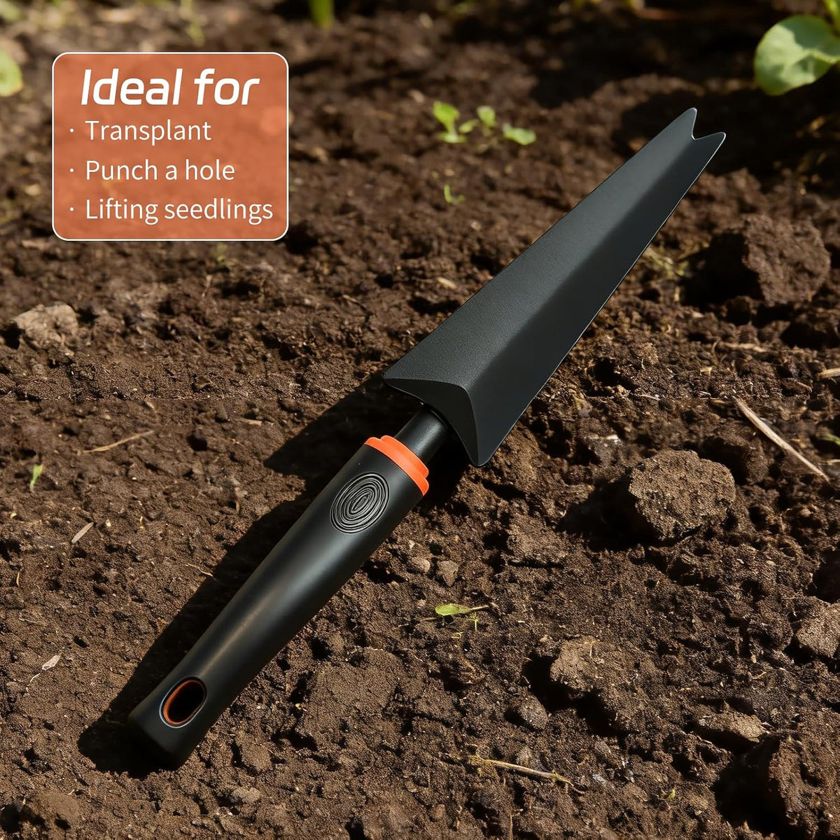 Hand Weed Puller Tool, Handy Forked Head Trowel Carbon Steel Shovel Weeder Puller Tool for Courtyards and Gardens