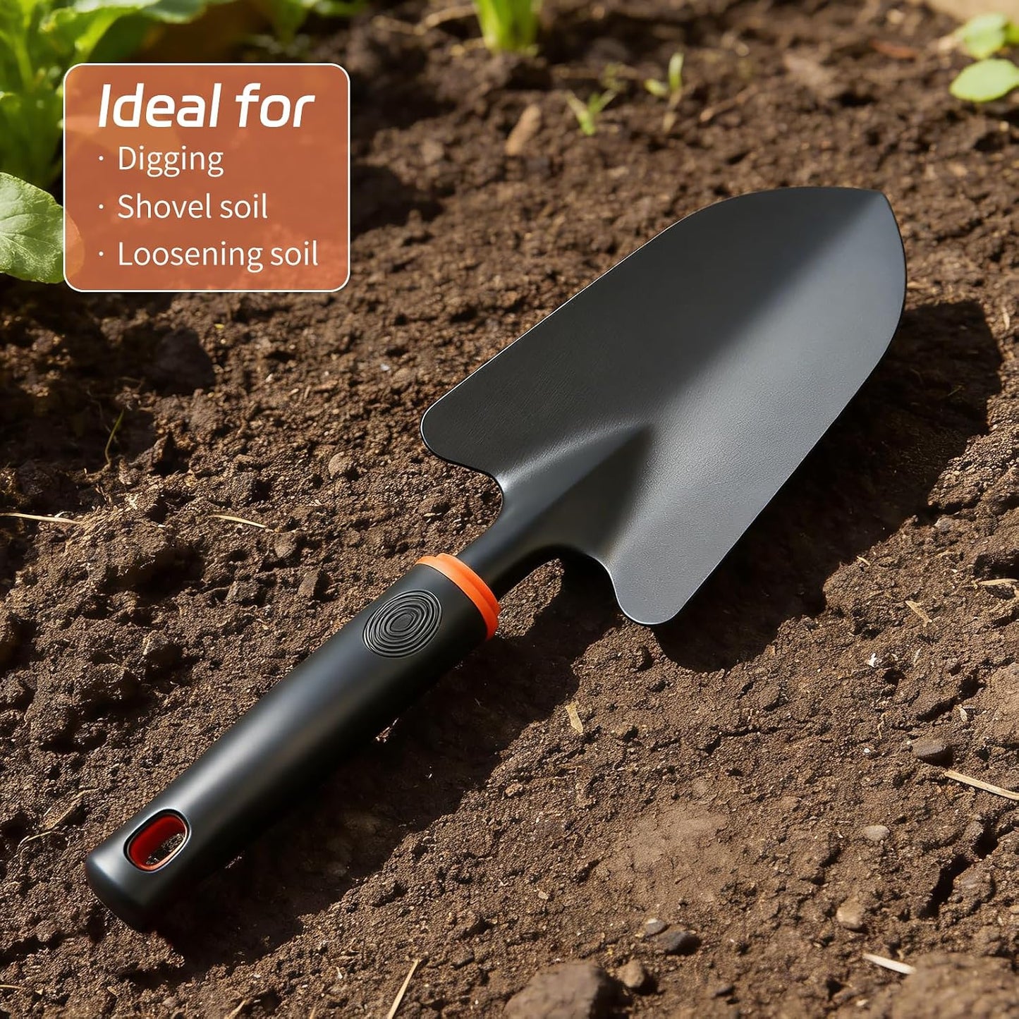 Hand Weed Puller Tool, Handy Forked Head Trowel Carbon Steel Shovel Weeder Puller Tool for Courtyards and Gardens