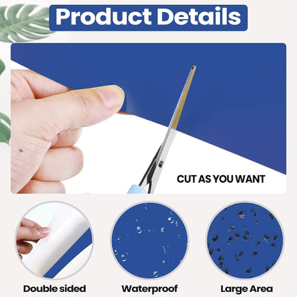 Qualirey 100 Pcs 6x8 Inch Blue Sticky Traps for Thrips