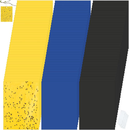 Qualirey 100 Pcs 6x8 Inch Blue Sticky Traps for Thrips