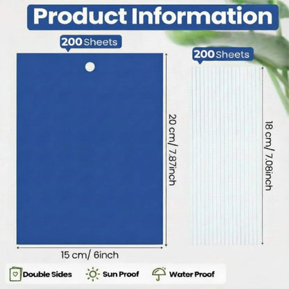 Qualirey 100 Pcs 6x8 Inch Blue Sticky Traps for Thrips