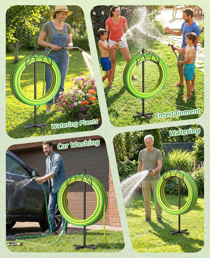 Garden Heavy Duty Hose Holder Stands Storage Rack Freestanding for Outside