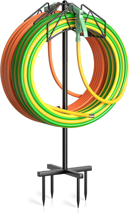 Garden Heavy Duty Hose Holder Stands Storage Rack Freestanding for Outside