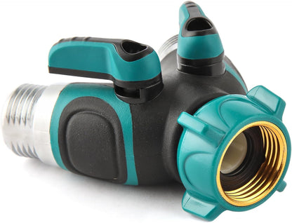 Hose Splitter 2 Way Heavy Duty Y Valve, Spigot Splitter for Garden Hose