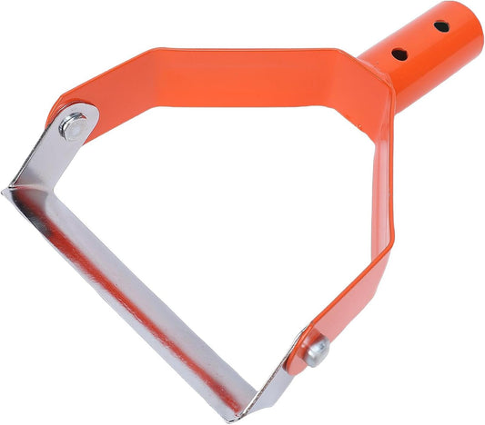 banapoy Head Replacement for Hoe Garden Tool, Stirrup Action Loop Hoe Head, Heavy Duty Scuffle, Soil Loosening Ditching and Sowing, for Weeding, Planting, Sowing Seeds (Orange)