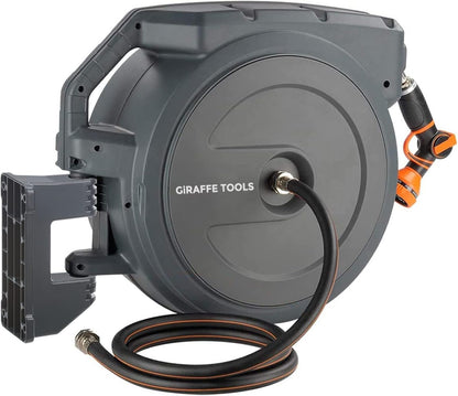Retractable Garden Hose Reel 5/8 inch x 90 ft Auto Rewind