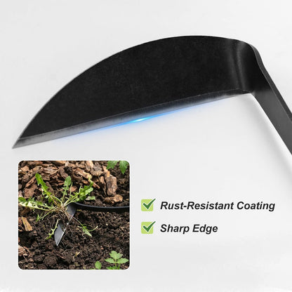 Japanese Weeding Sickle, Stainless Steel Cape Cod Weeder Garden Hand Hoe