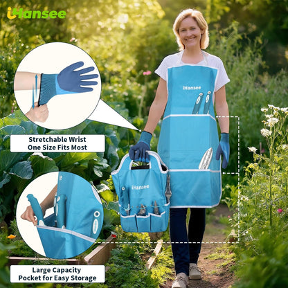 Pink Garden Tools Set 12-Piece, Gardening Gifts for Women