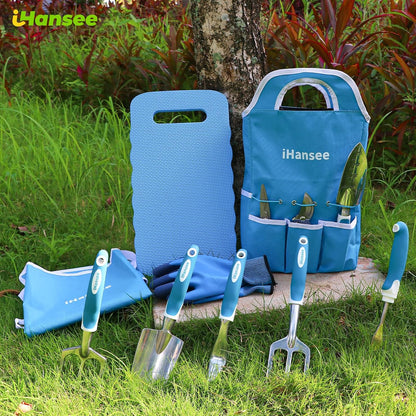 Pink Garden Tools Set 12-Piece, Gardening Gifts for Women