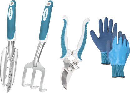 Pink Garden Tools Set 12-Piece, Gardening Gifts for Women
