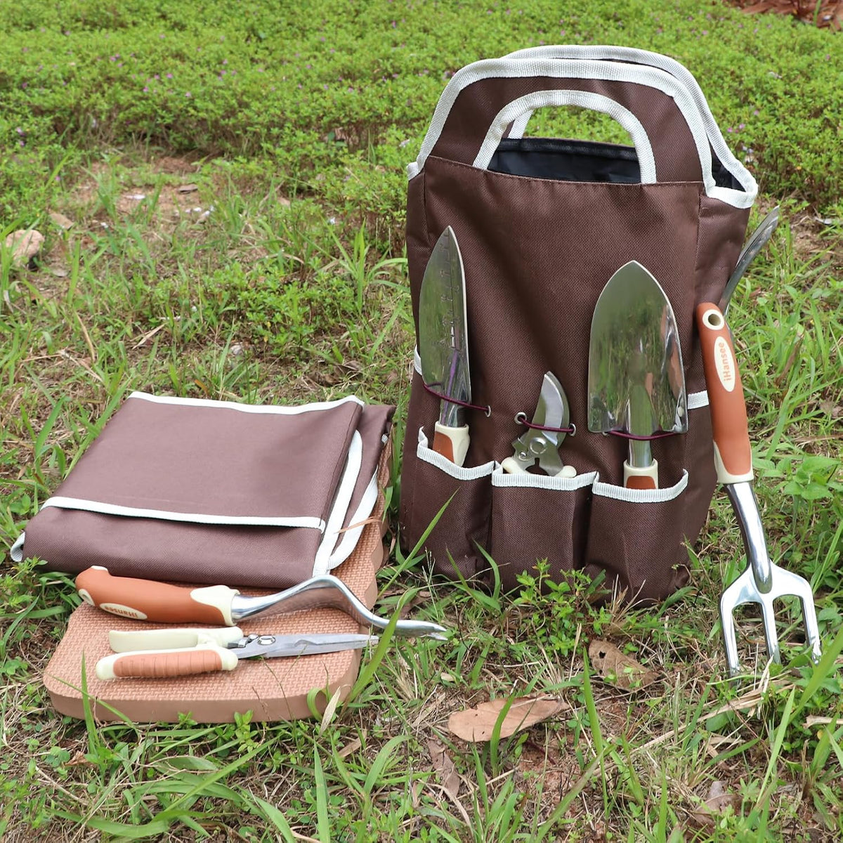 Pink Garden Tools Set 12-Piece, Gardening Gifts for Women