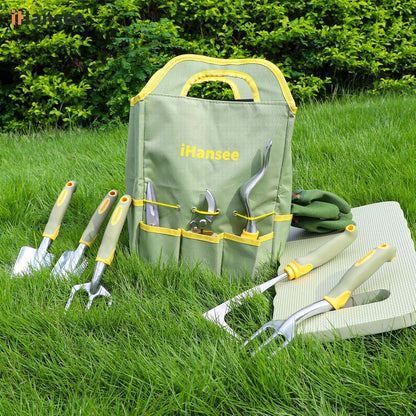 Pink Garden Tools Set 12-Piece, Gardening Gifts for Women