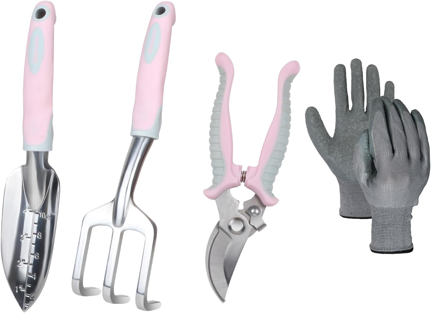 Pink Garden Tools Set 12-Piece, Gardening Gifts for Women