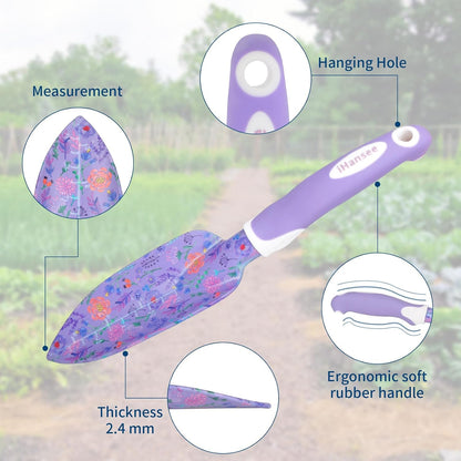 Pink Garden Tools Set 12-Piece, Gardening Gifts for Women
