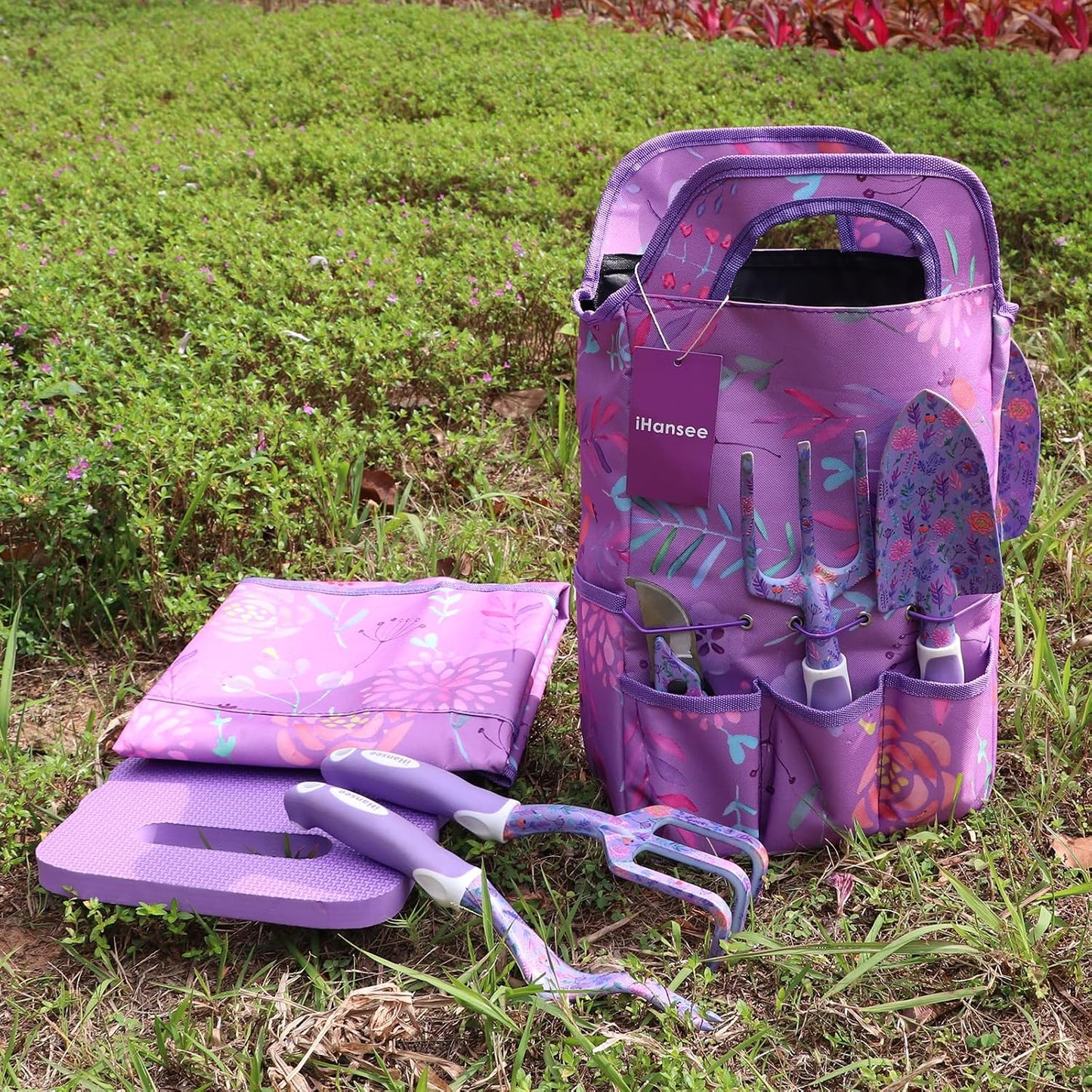 Pink Garden Tools Set 12-Piece, Gardening Gifts for Women