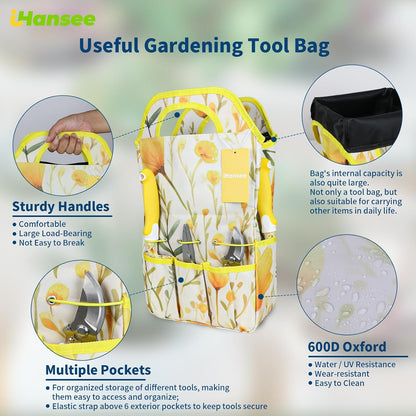 Pink Garden Tools Set 12-Piece, Gardening Gifts for Women