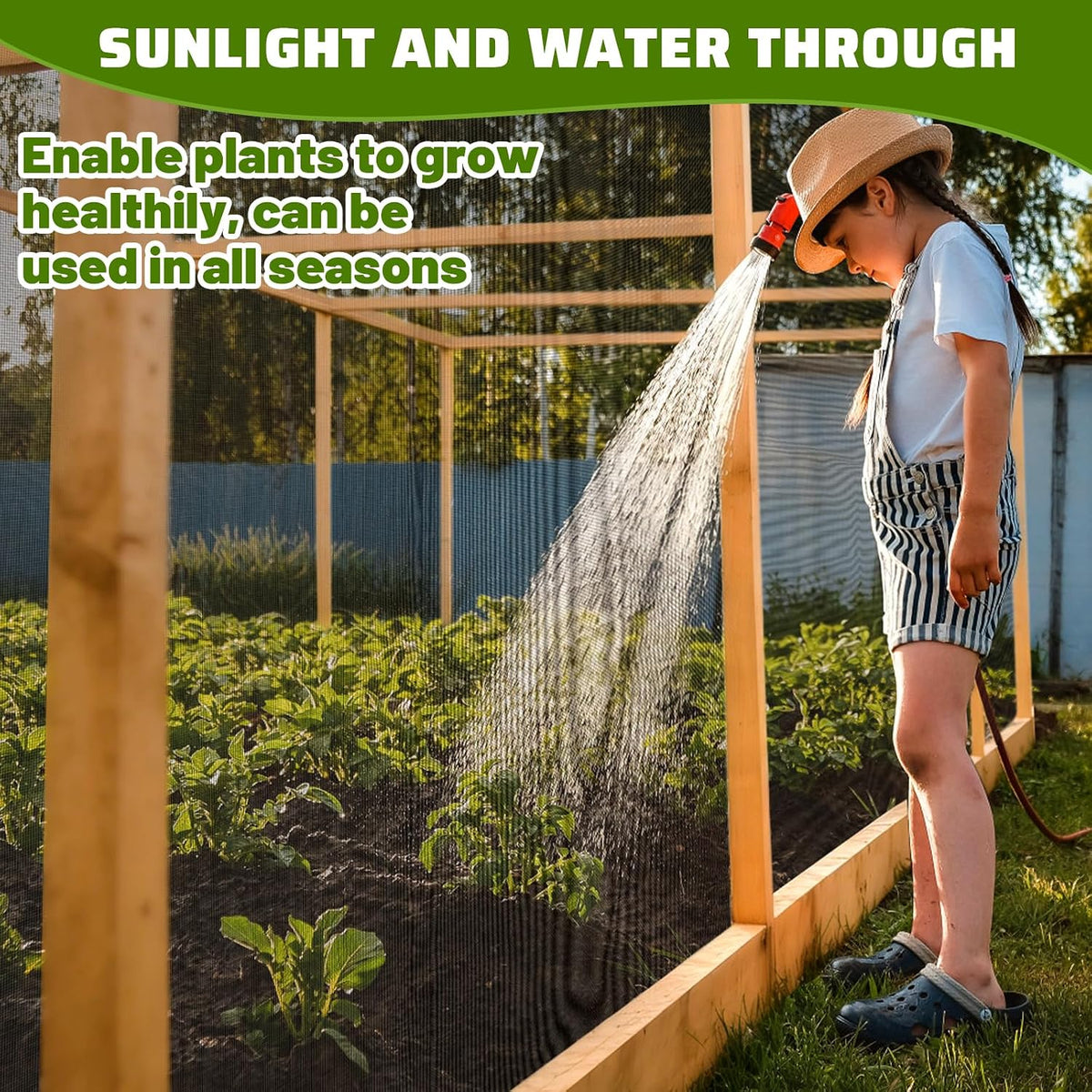 Stronger Garden Mesh Netting, 10 x 20 FT Ultra Fine Nano PP Plant Covers, Small Animals Bird Net Barrier Screen for Vegetables Plants Fruits Flowers Protection, Shading Rate 33%