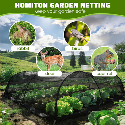 Stronger Garden Mesh Netting, 10 x 20 FT Ultra Fine Nano PP Plant Covers, Small Animals Bird Net Barrier Screen for Vegetables Plants Fruits Flowers Protection, Shading Rate 33%