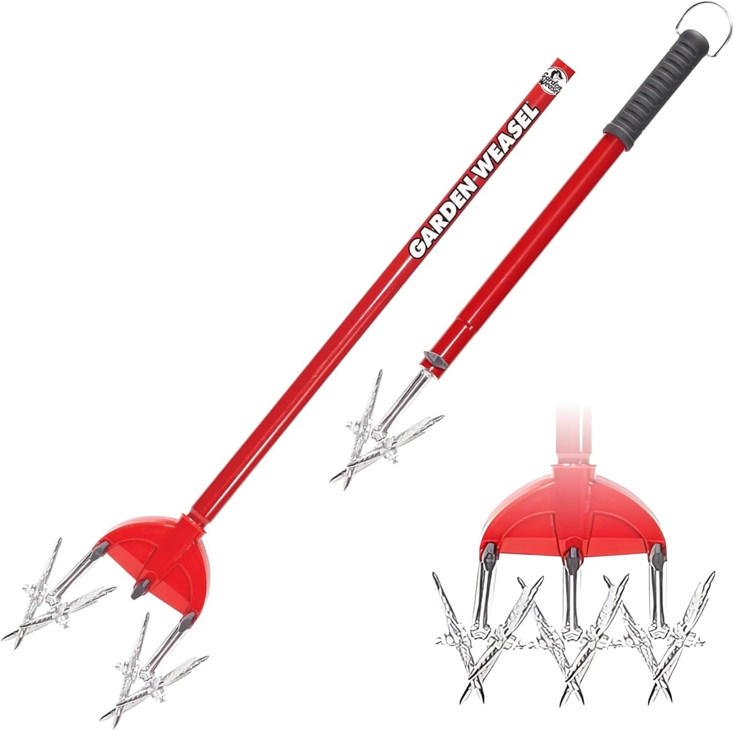 Rotary Hand Cultivator Tiller for Aerating Weeding Planting