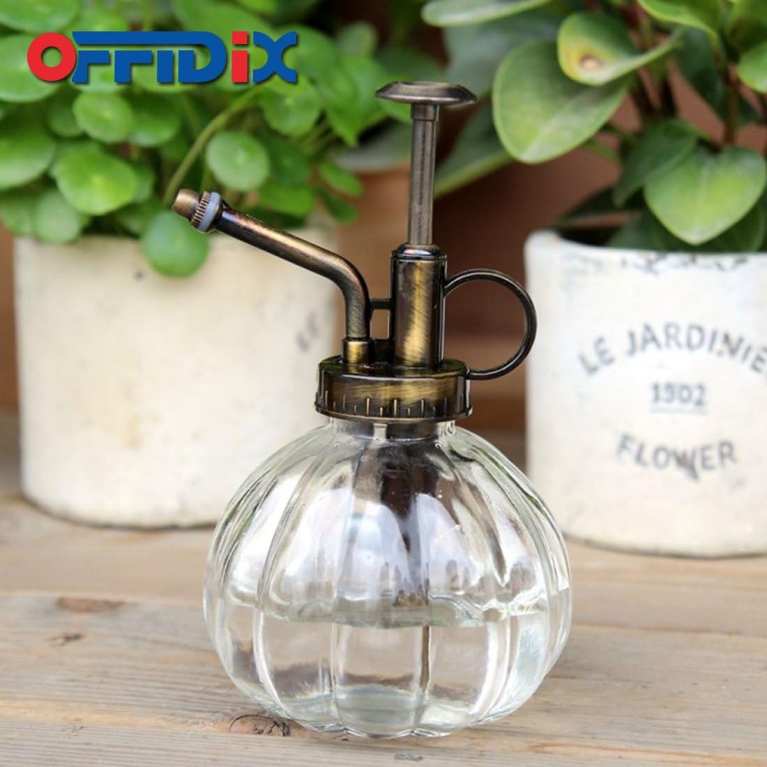 Plant Mister Plant Water Spray Bottle, Vintage Style Gray 6.7 oz