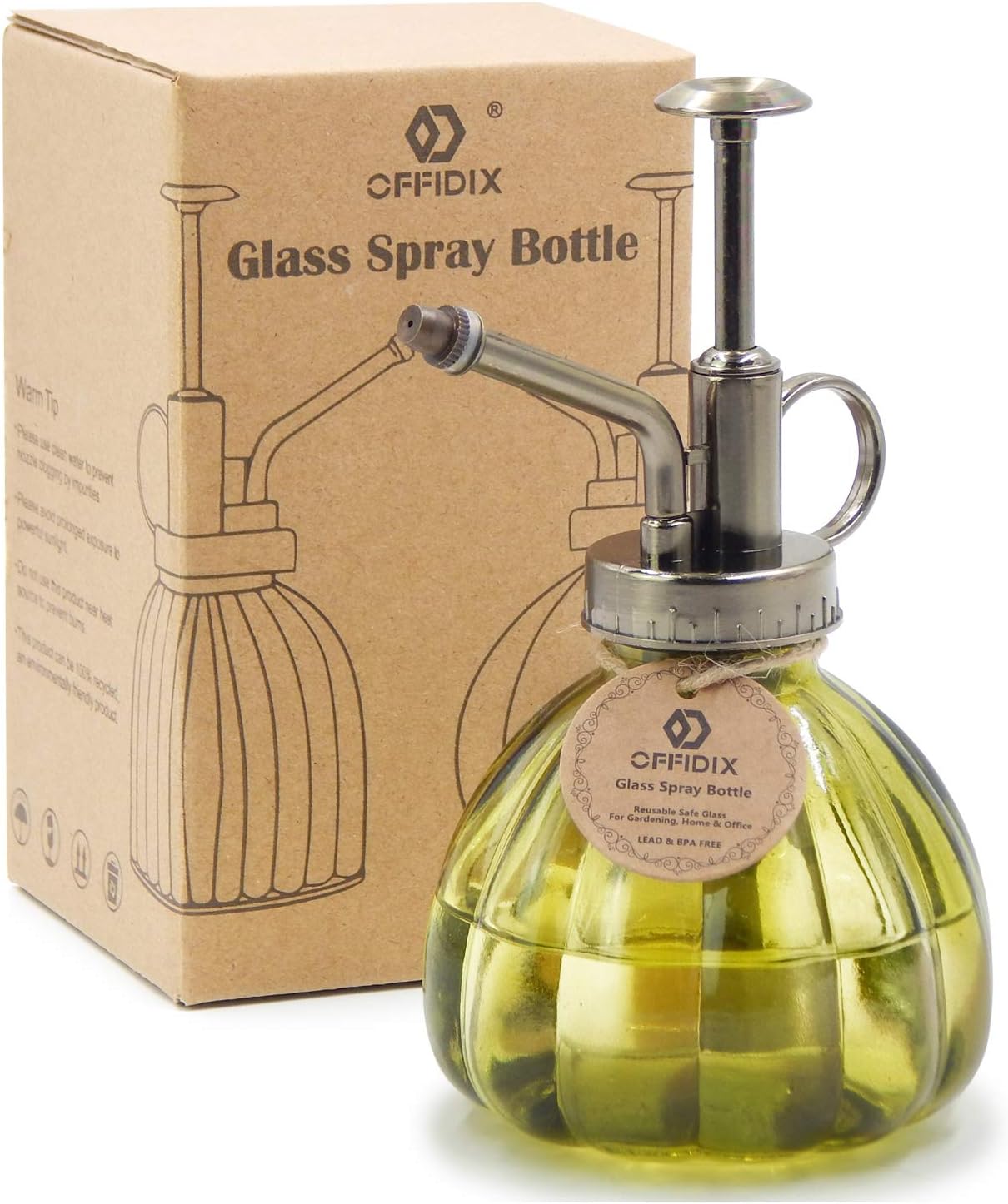 Plant Mister Plant Water Spray Bottle, Vintage Style Gray 6.7 oz