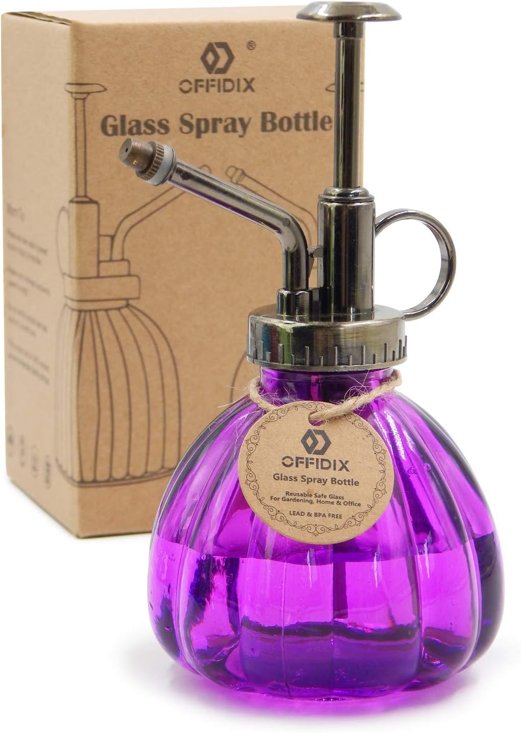Plant Mister Plant Water Spray Bottle, Vintage Style Gray 6.7 oz