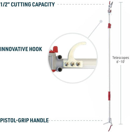 Telescoping Long-Reach Bypass Pruner