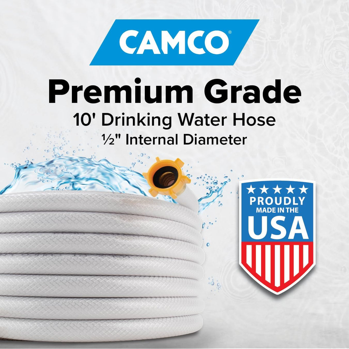 TastePURE 10-Foot RV Drinking Water Hose - Made in the USA