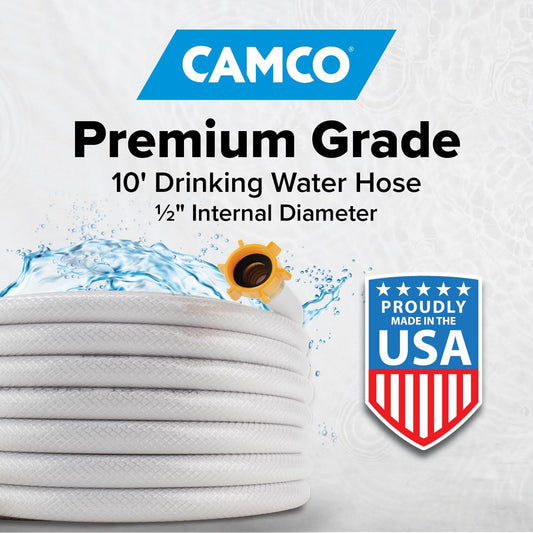 TastePURE 10-Foot RV Drinking Water Hose - Made in the USA