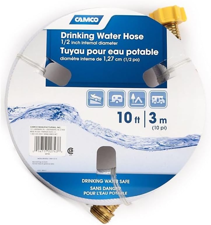 TastePURE 10-Foot RV Drinking Water Hose - Made in the USA