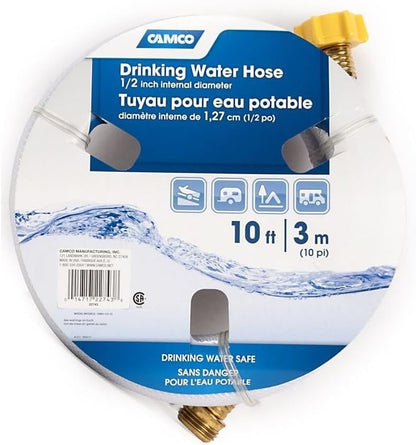 TastePURE 10-Foot RV Drinking Water Hose - Made in the USA