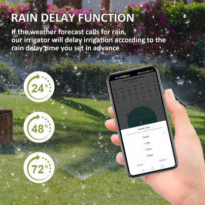 WiFi Sprinkler Irrigation Timer Garden Watering Hose Timer with Rain Delay