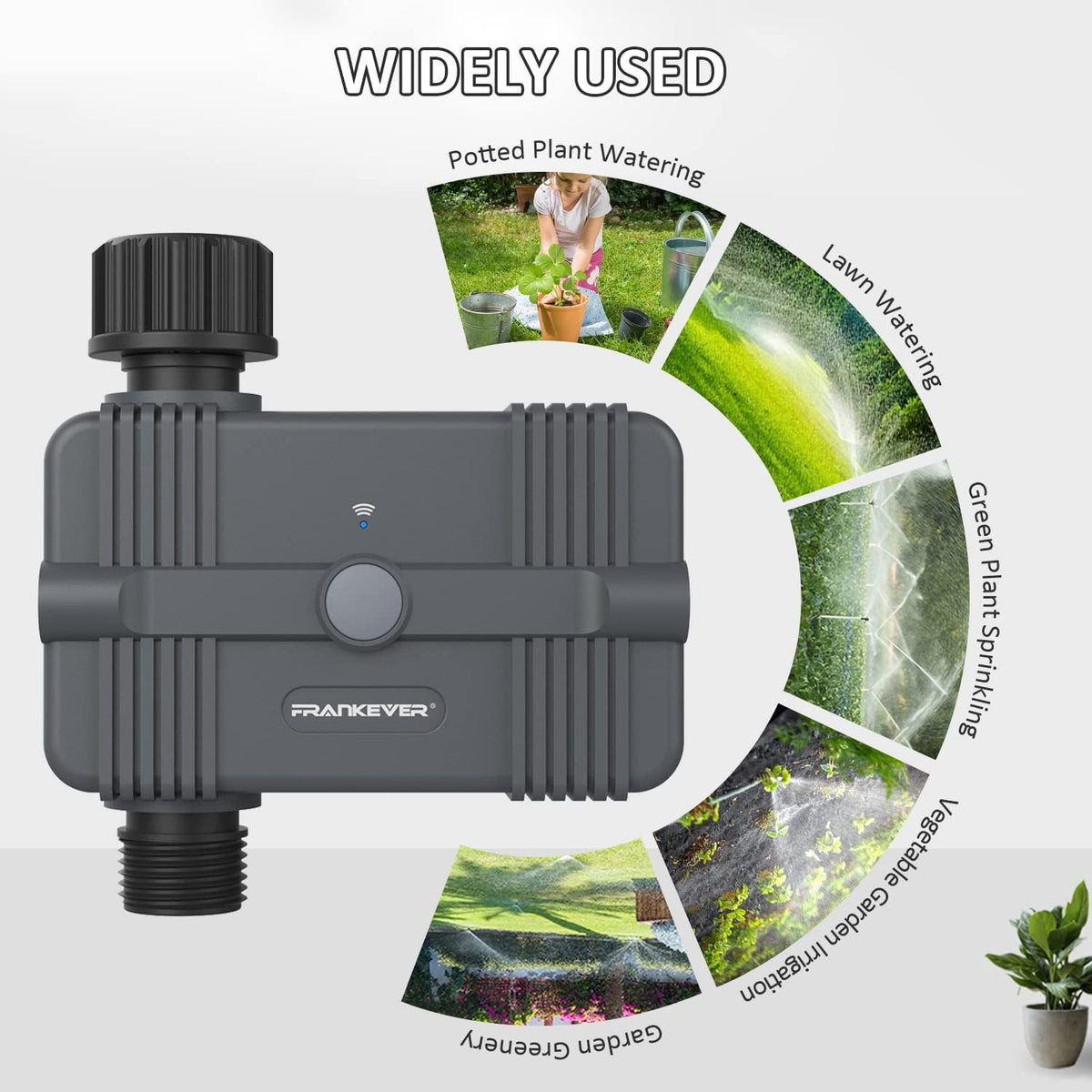 WiFi Sprinkler Irrigation Timer Garden Watering Hose Timer with Rain Delay